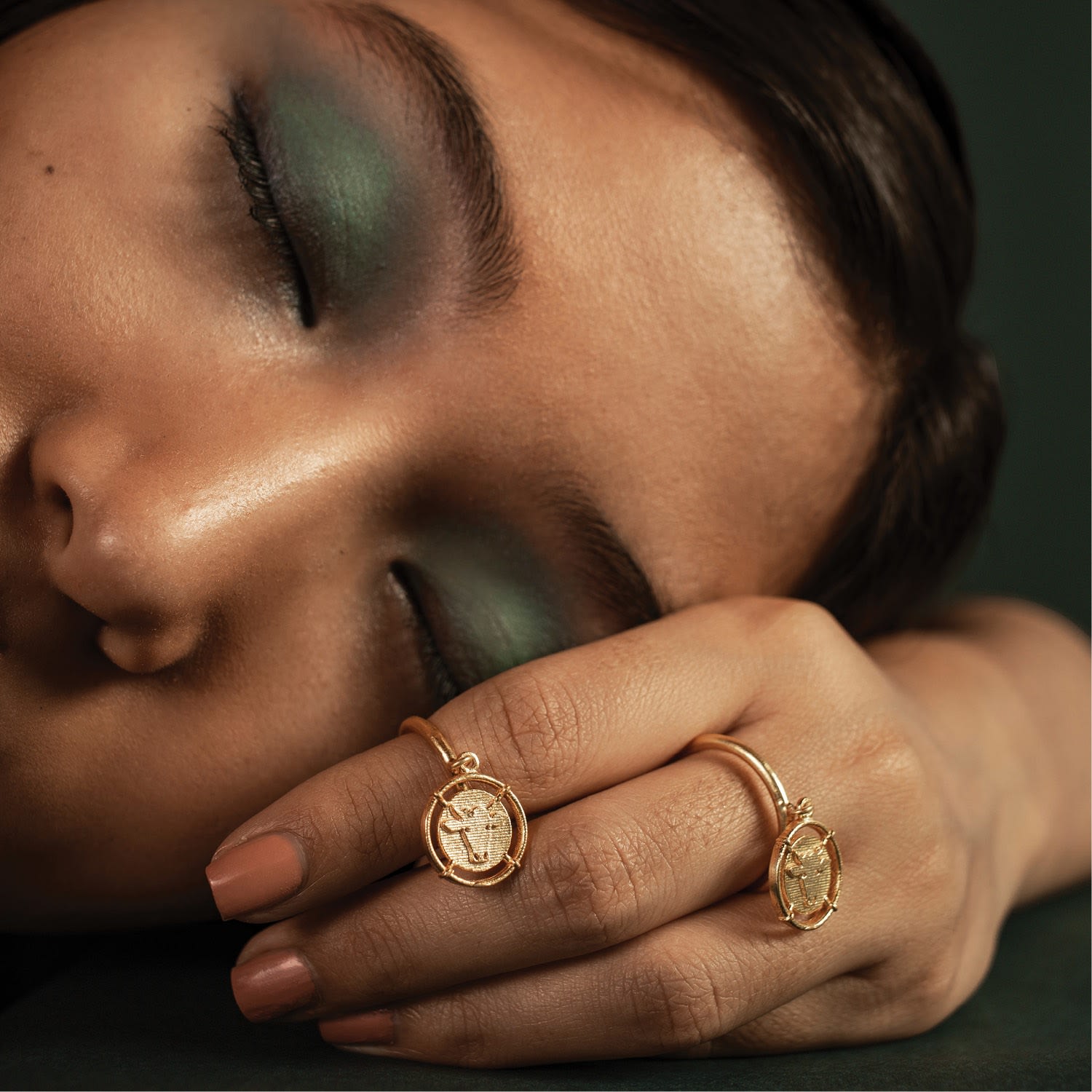Adjustable Gold Inka Midi Rings