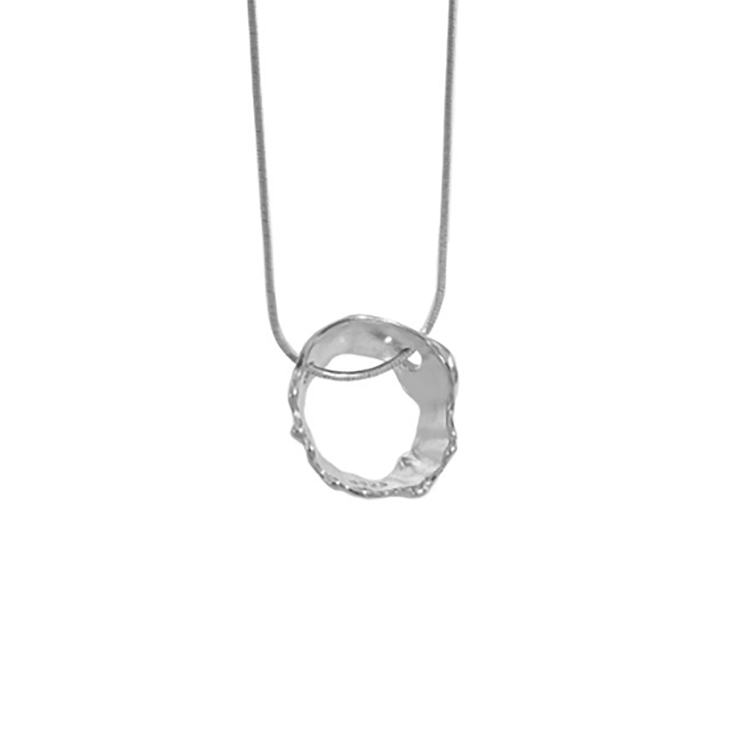 Sterling Silver Findhorn Textured Whirlpool Necklace Pendant