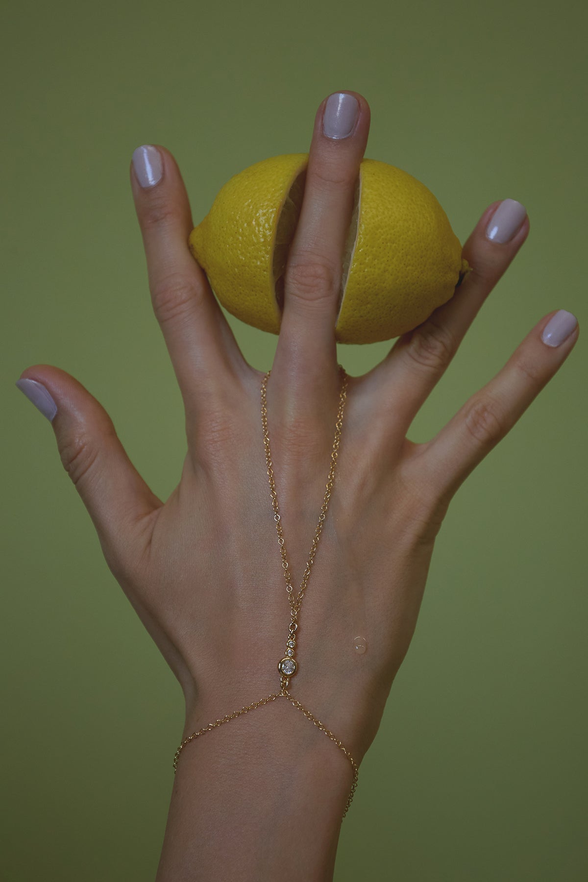 Kaia Cz Gemstone Graduating Hand Chain