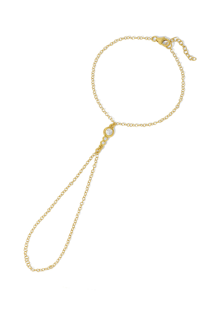 Kaia Cz Gemstone Graduating Hand Chain