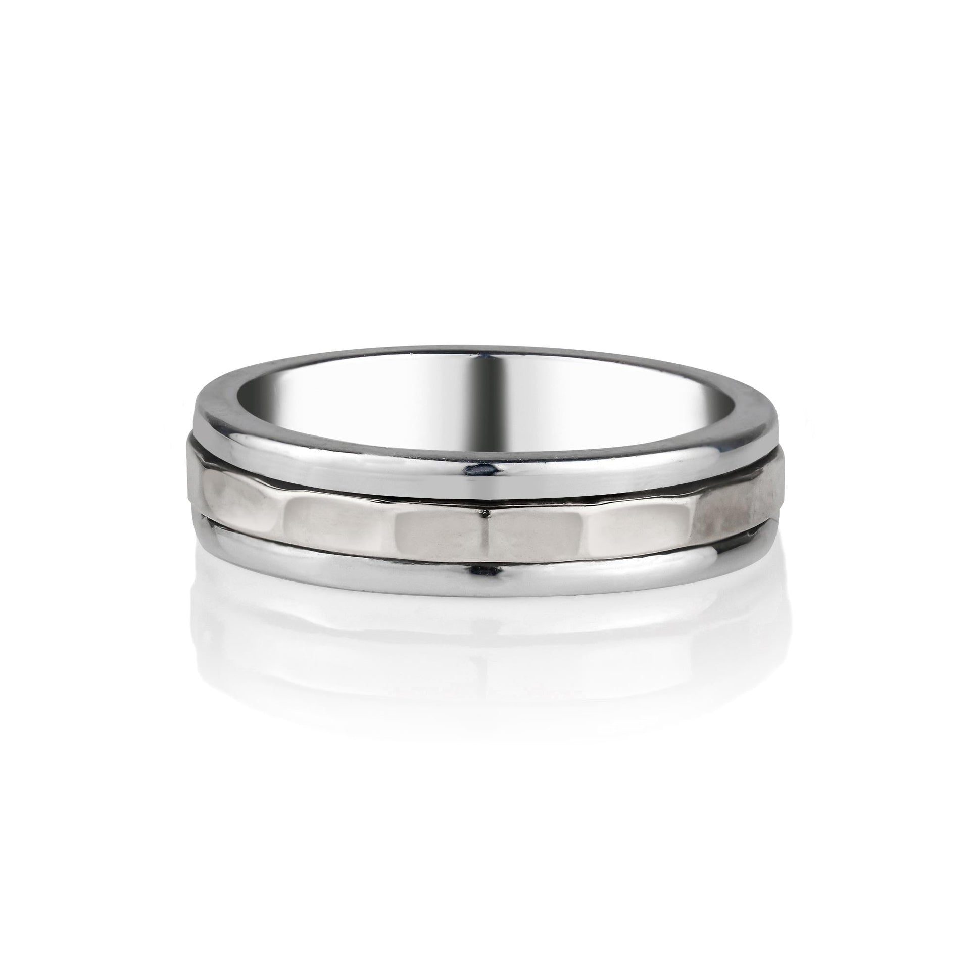 Karma Abundance Silver Unisex Spinning Ring