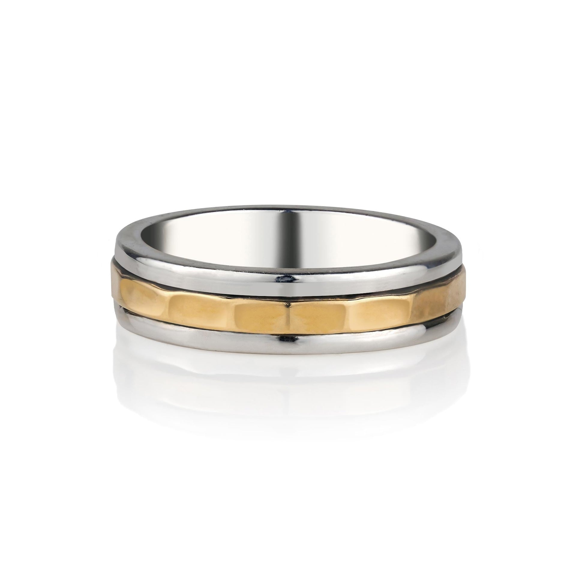 Karma Fortune Silver Unisex Spinning Ring