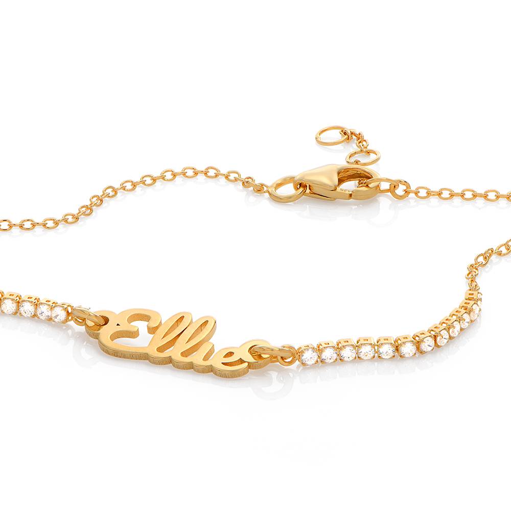 Kate Name Tennis Bracelet in 18K Gold Plating