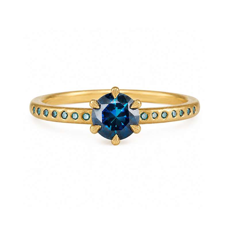 Kavi Parti Sapphire Engagement Ring in 18ct SMO Gold