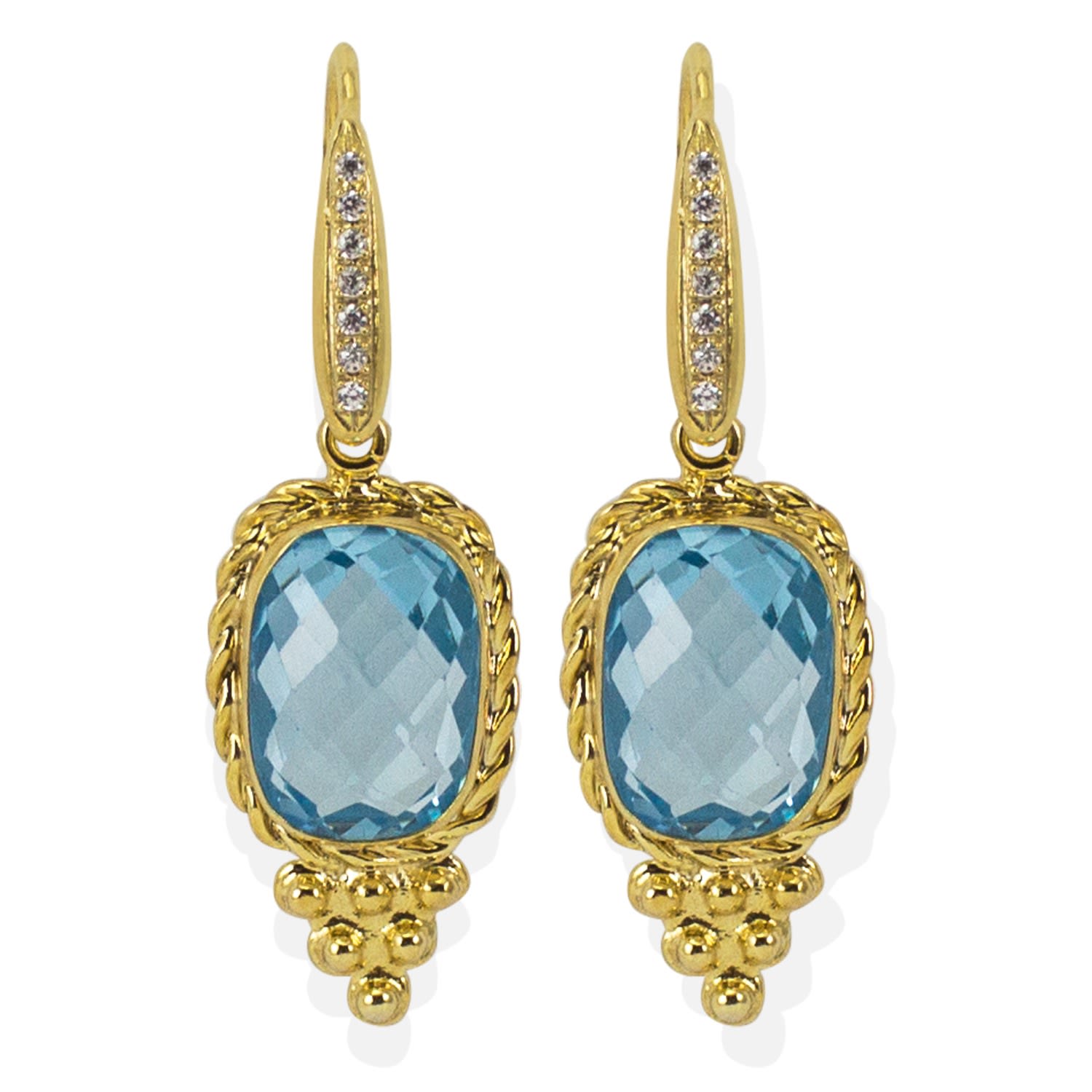 Juno Blue Topaz Earrings