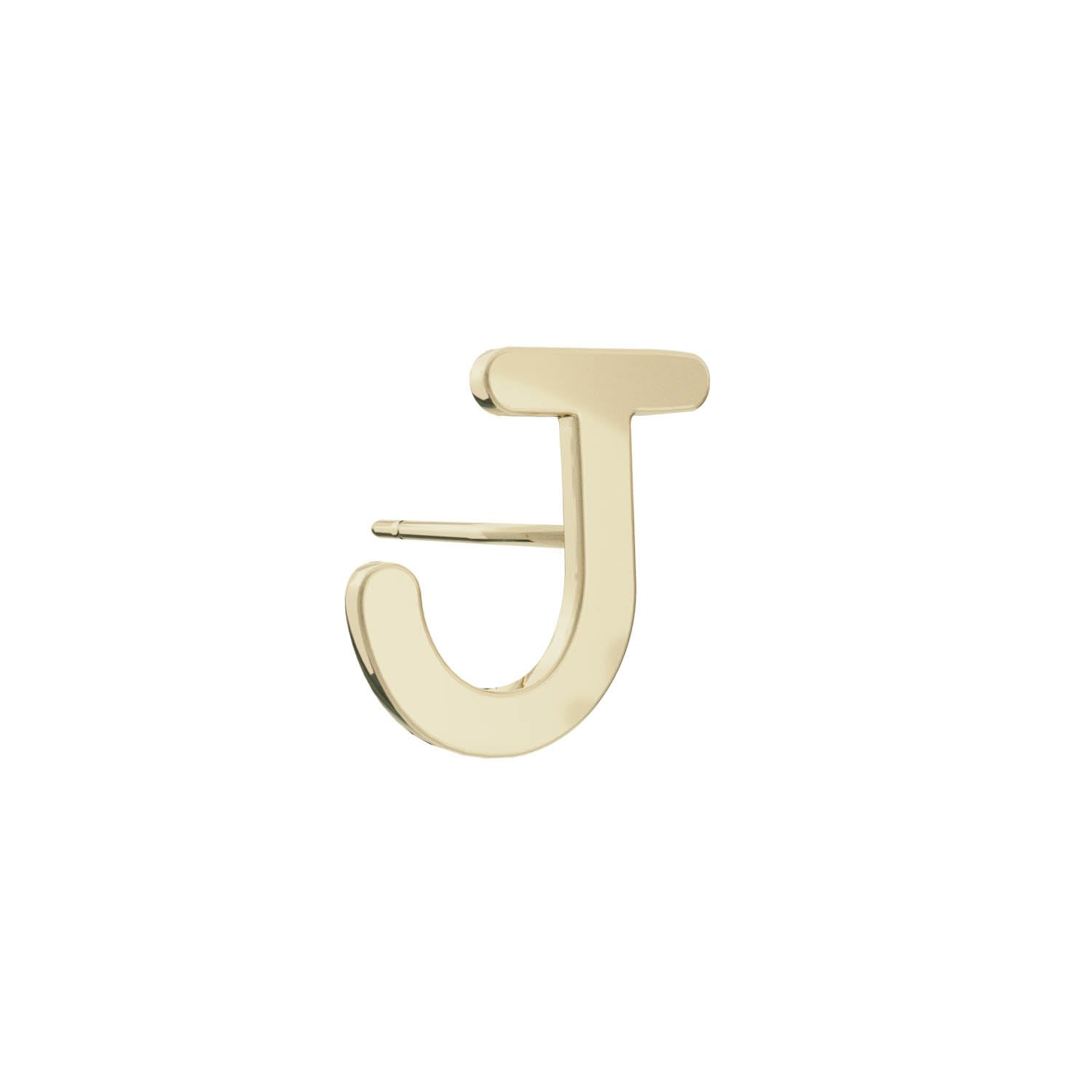 Alphabet Stud Earring - Gold
