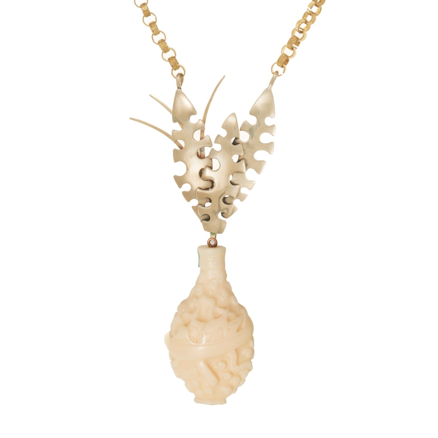 Vase Pendant In Cream