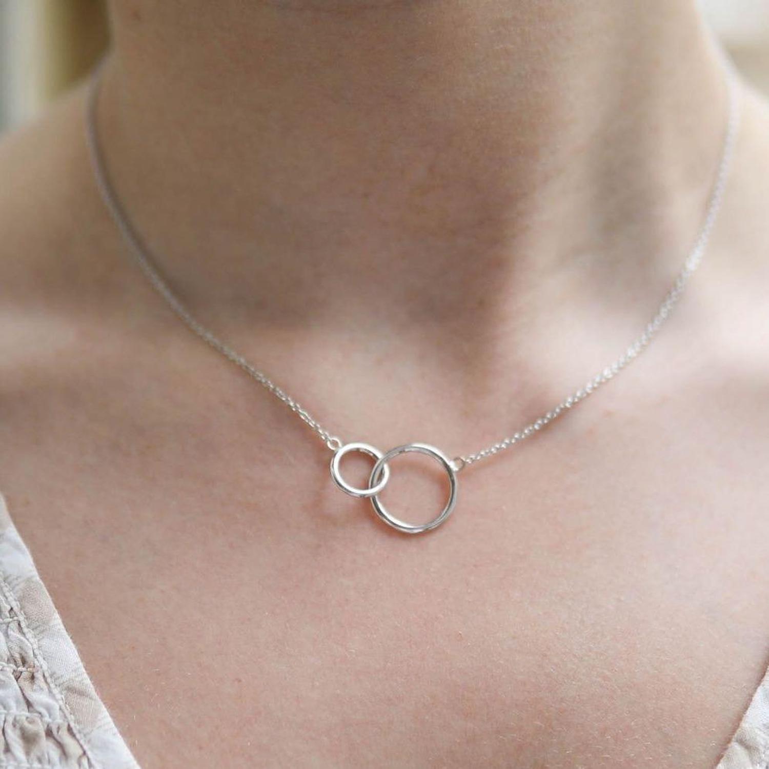Kelso Silver Rings Necklace