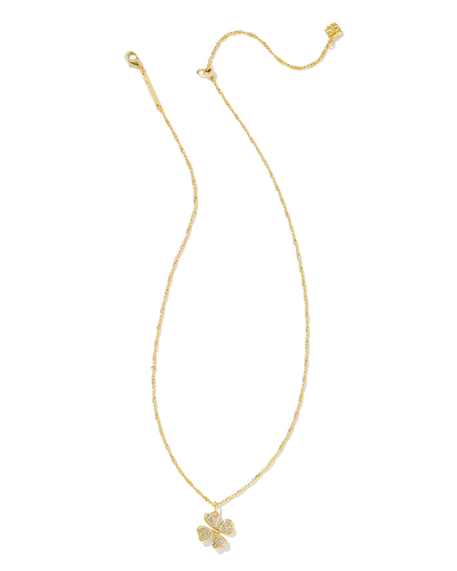 clover-gold-short-pendant-necklace-in-white-swarovski