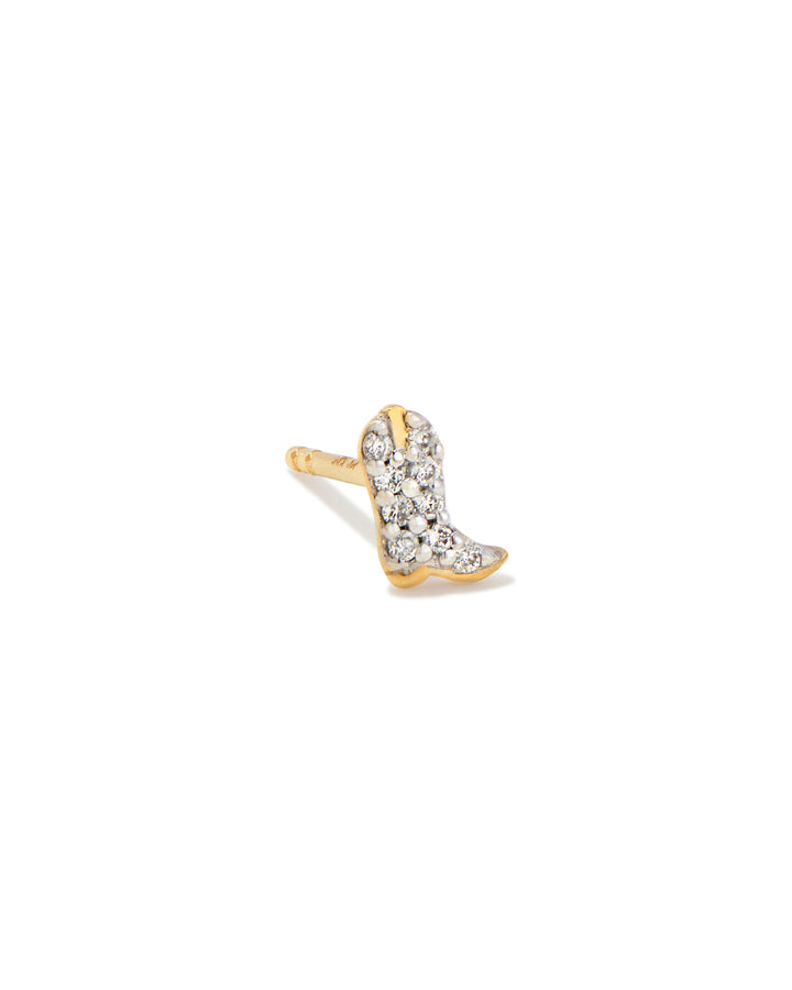 tiny-cowboy-boot-14k-yellow-gold-single-stud-earring-in-white-diamond-swarovski