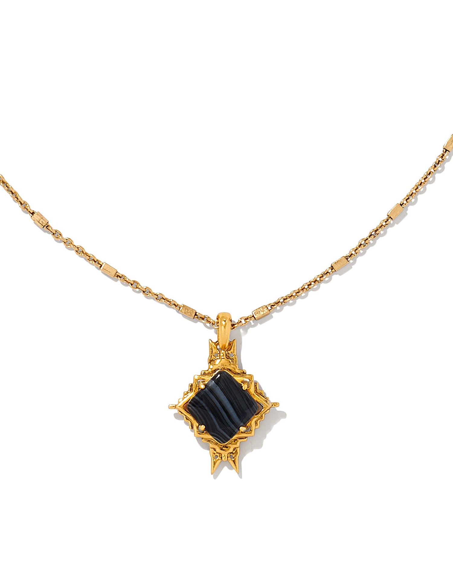 cass-vintage-gold-long-pendant-necklace-in-black-banded-swarovski