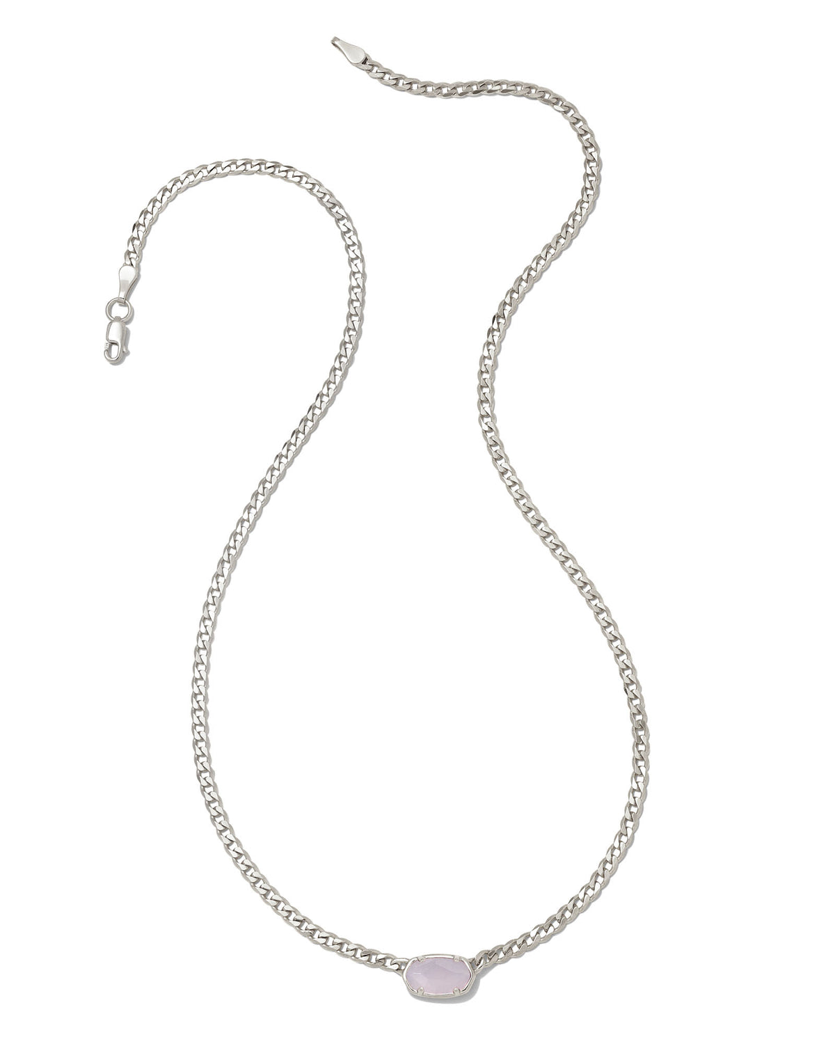 fern-sterling-silver-curb-chain-necklace-in-blue-gray-chalcedony-swarovski