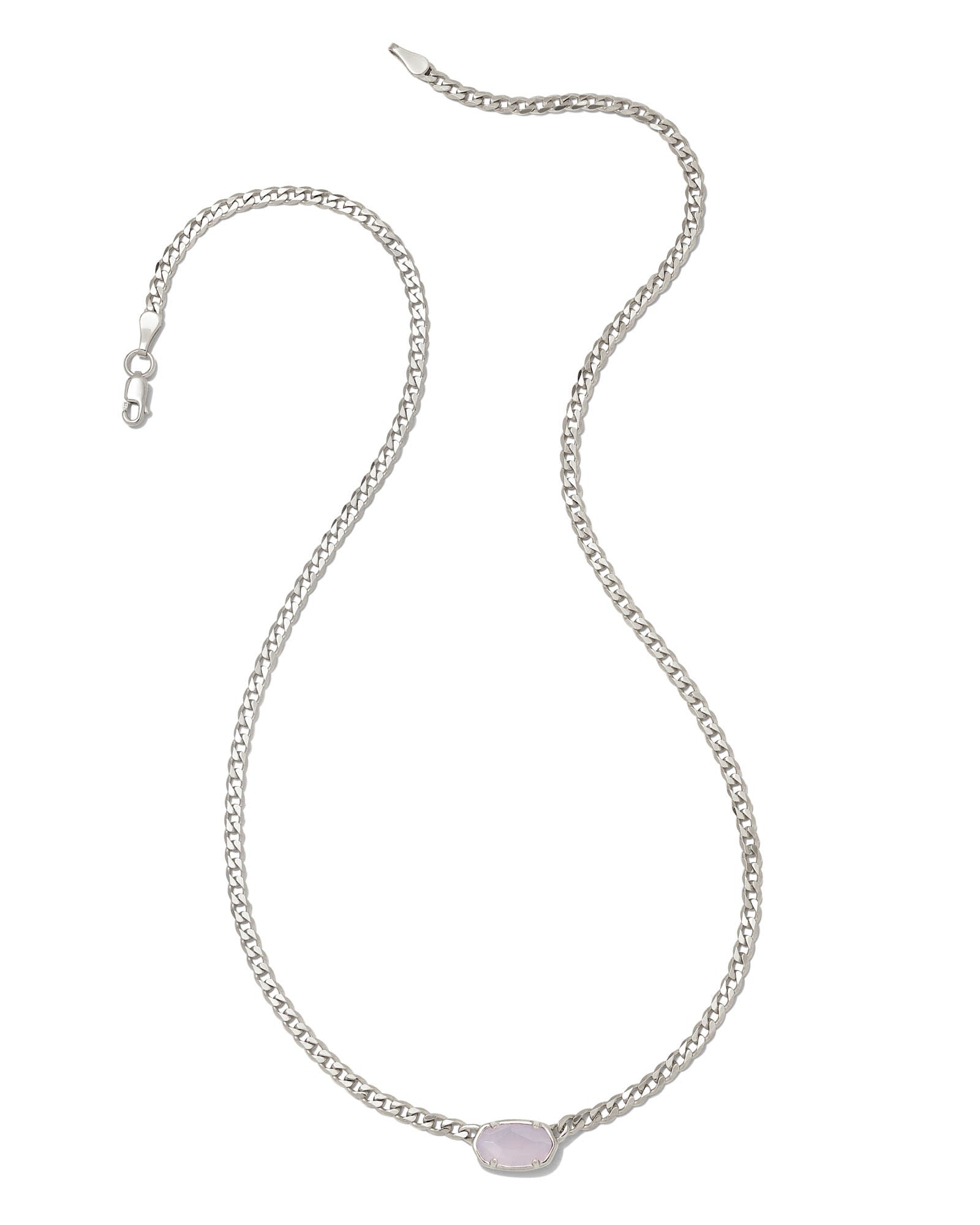 fern-sterling-silver-curb-chain-necklace-in-blue-gray-chalcedony-swarovski