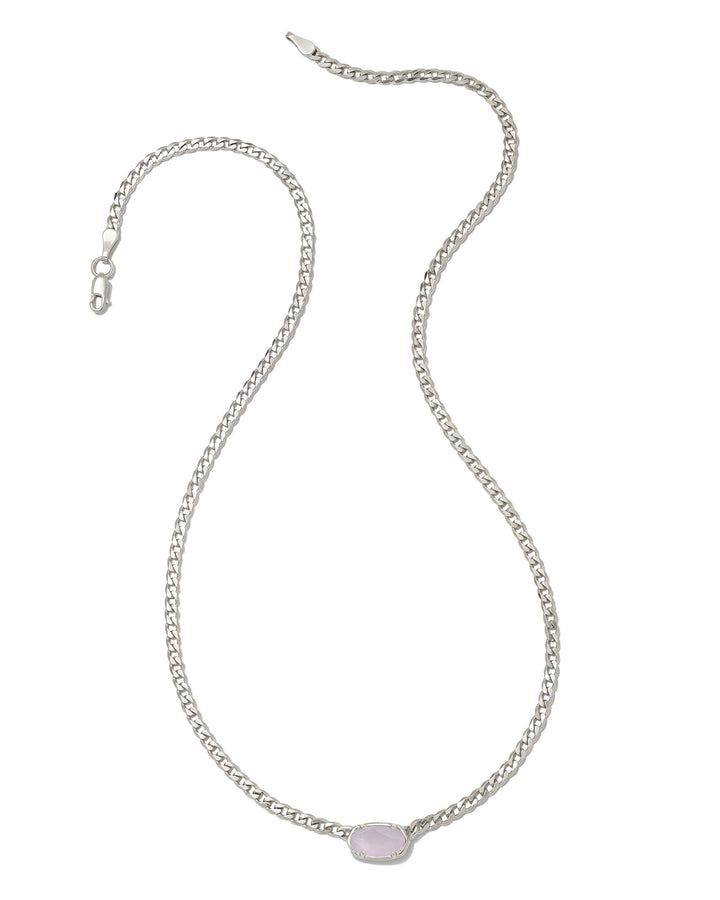 fern-sterling-silver-curb-chain-necklace-in-blue-gray-chalcedony-swarovski