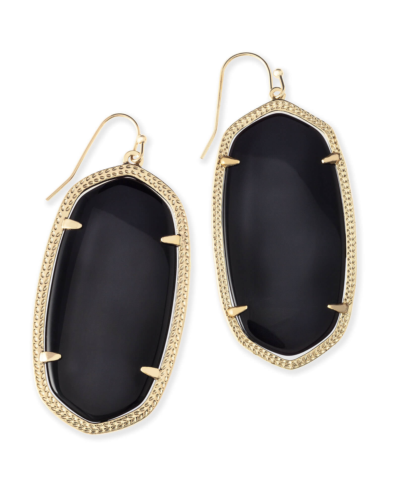danielle-gold-drop-earrings-in-black-swarovski