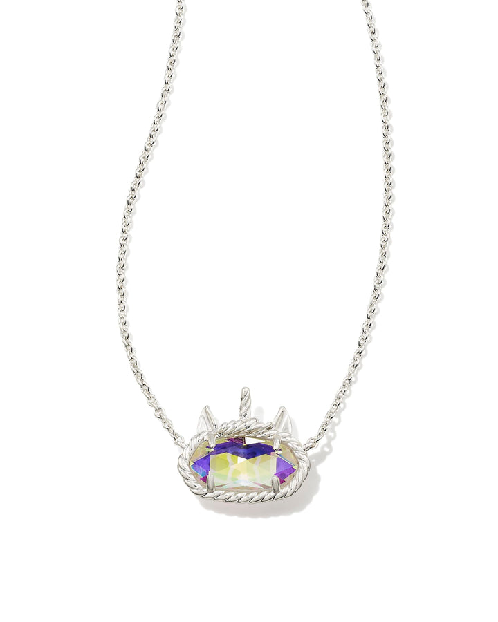 elisa-unicorn-bright-silver-short-pendant-necklace-in-dichroic-glass-swarovski
