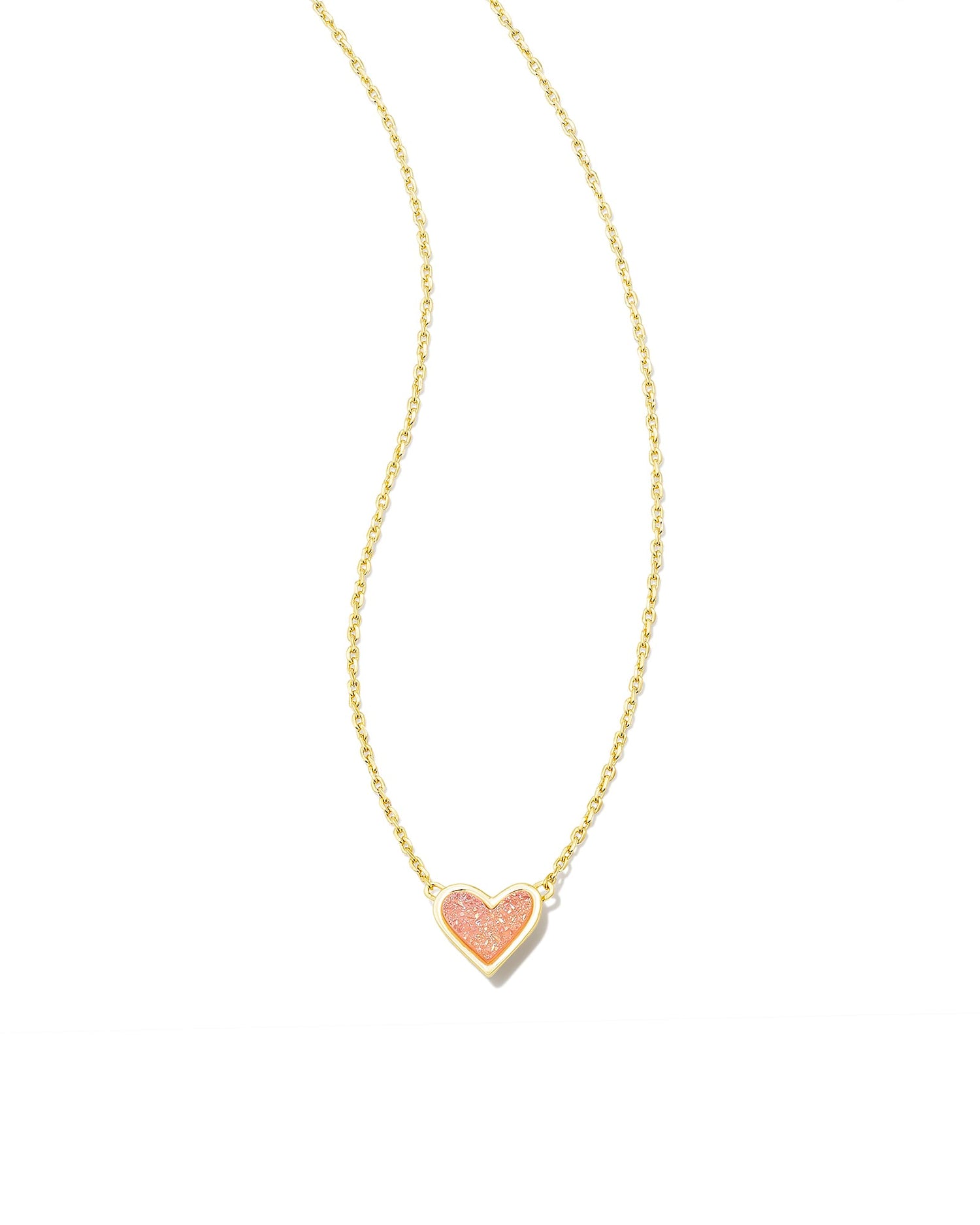 framed-ari-heart-gold-short-pendant-necklace-in-light-pink-drusy-swarovski