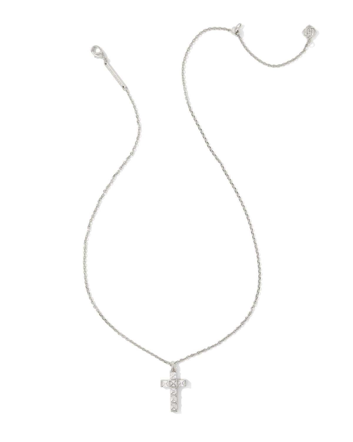 gracie-silver-cross-short-pendant-necklace-in-white-crystal-swarovski