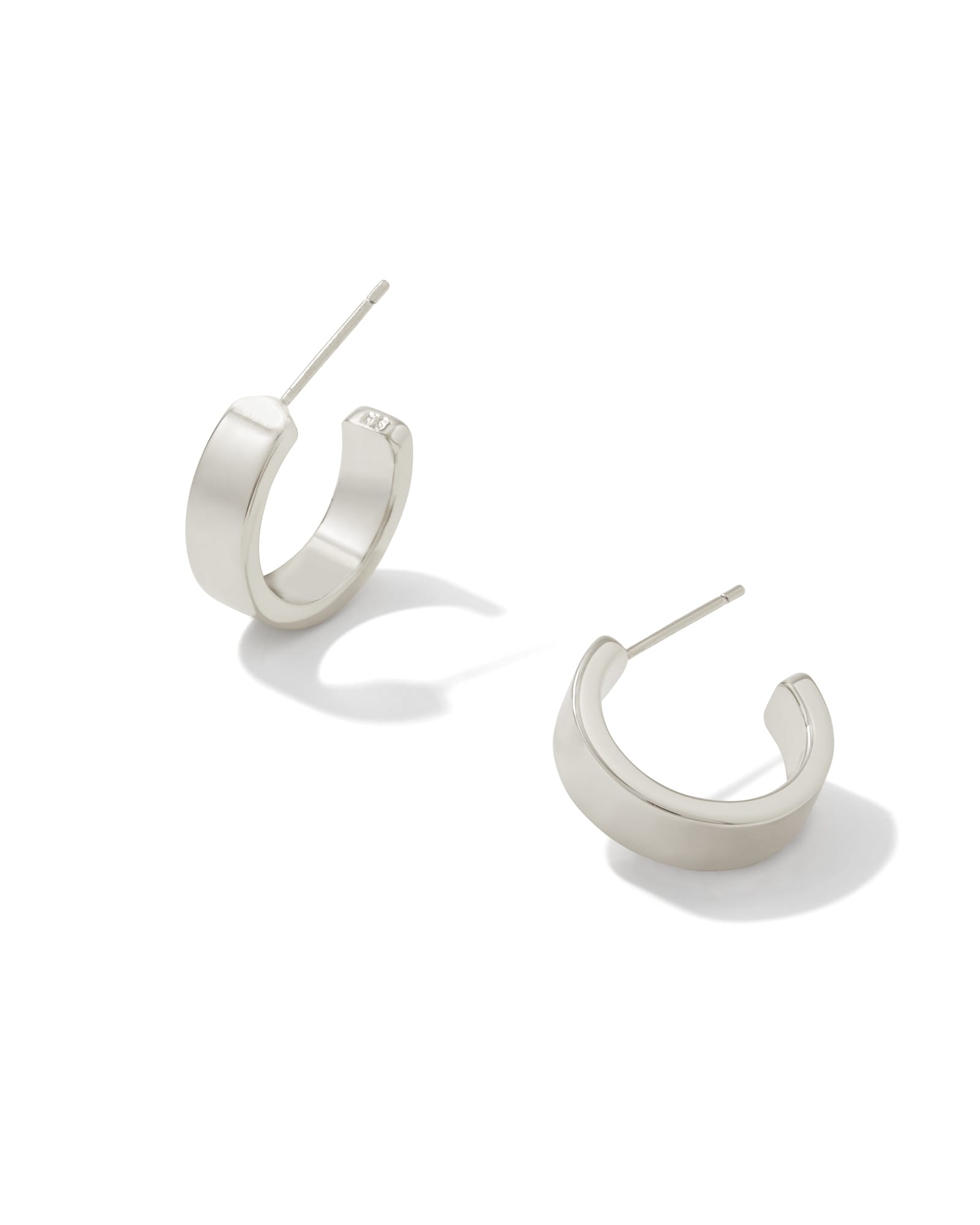 Henry Huggie Earrings in Silver