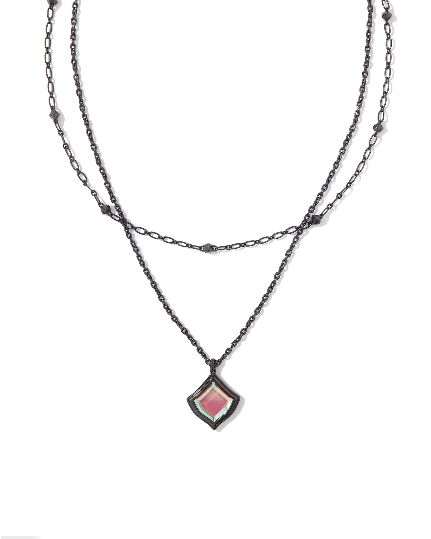 kacey-gunmetal-multi-strand-necklace-in-gray-swarovski