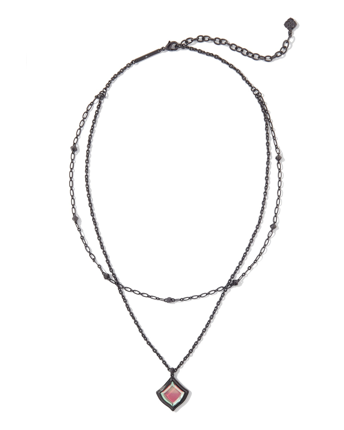 kacey-gunmetal-multi-strand-necklace-in-gray-swarovski