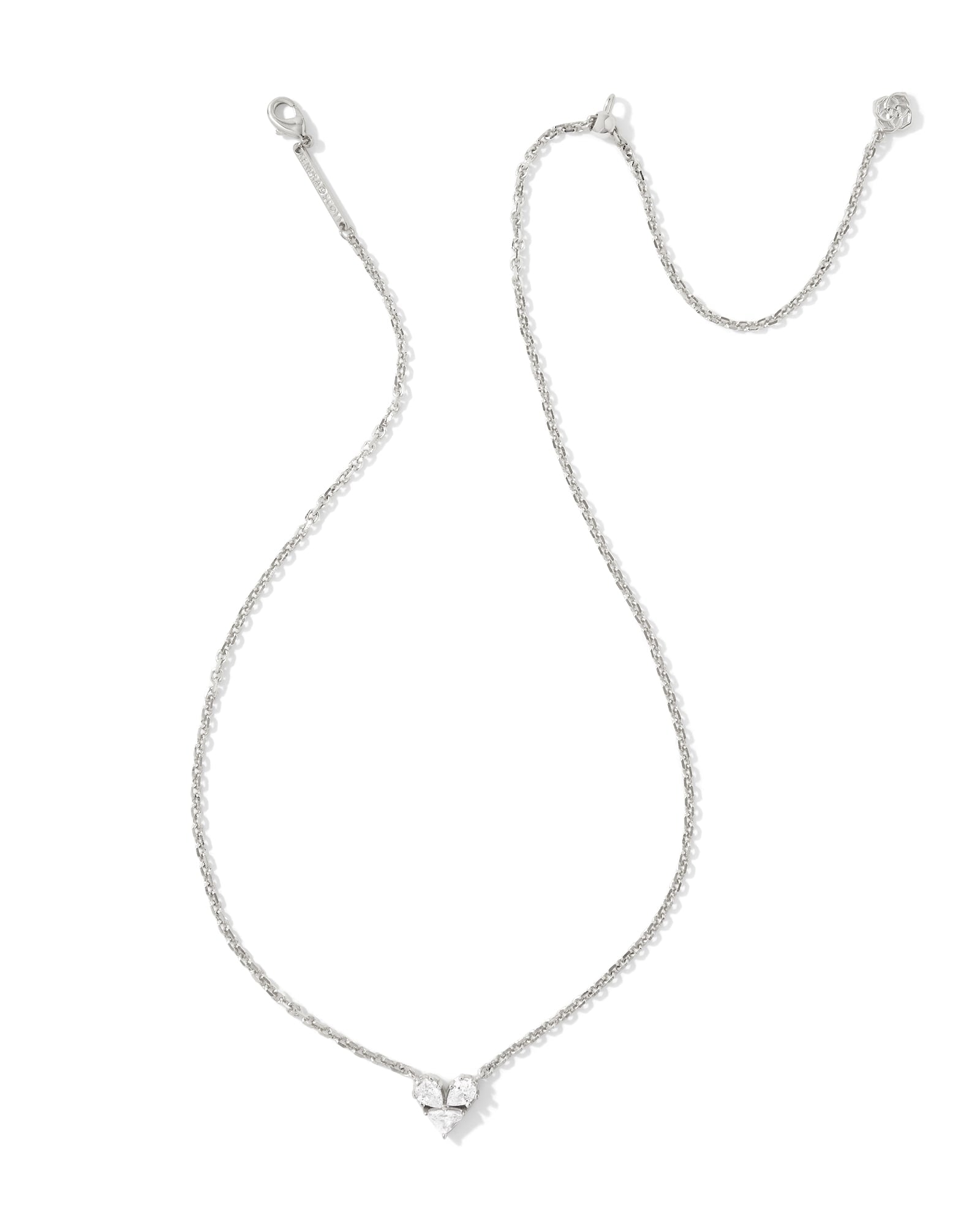 アクセサリー Silver 925 short necklace ELISA SILVER SHORT PENDANT NECKLACE - j.hoffman's