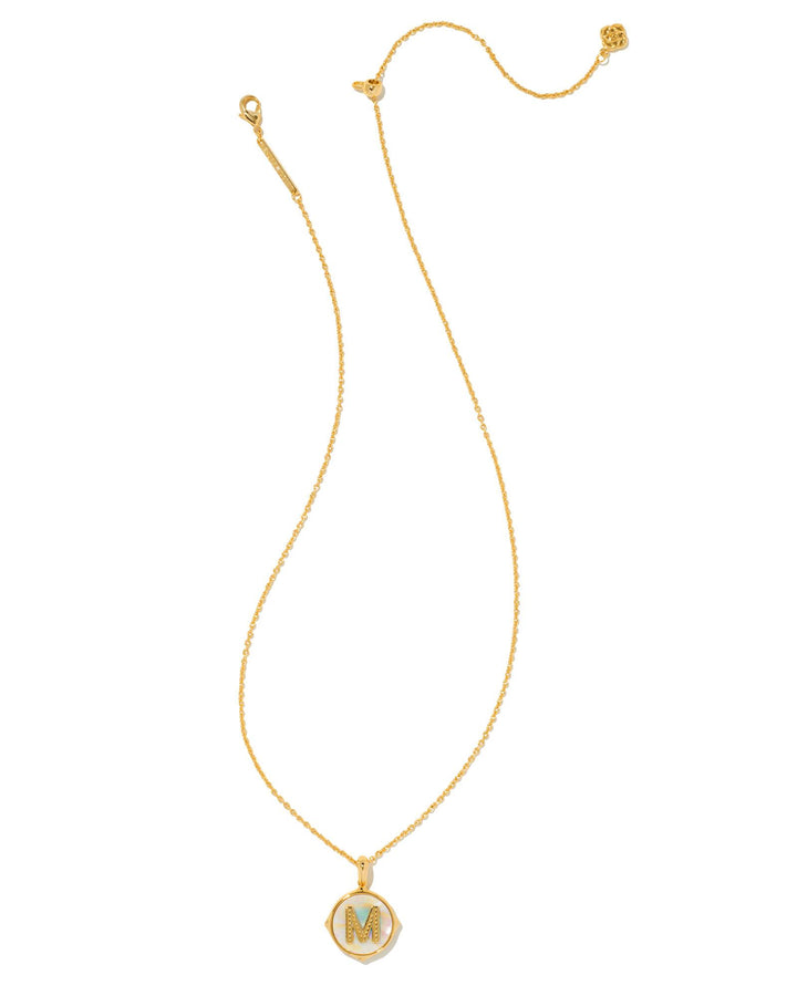 letter-m-gold-disc-reversible-pendant-necklace-in-iridescent-swarovski