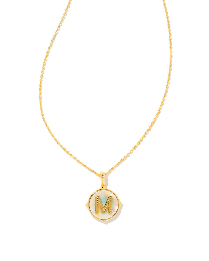 letter-m-gold-disc-reversible-pendant-necklace-in-iridescent-swarovski