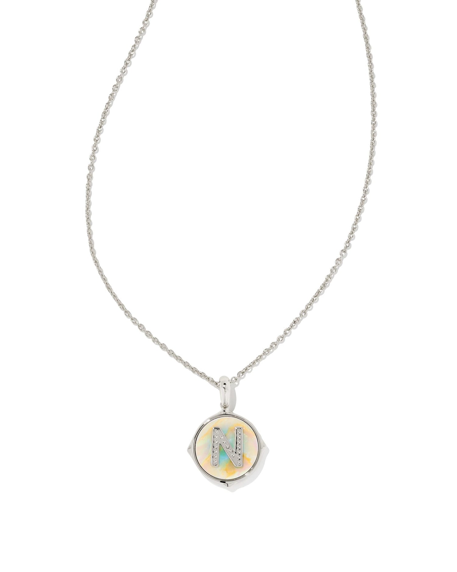 letter-n-silver-disc-reversible-pendant-necklace-in-iridescent-abalone-swarovski