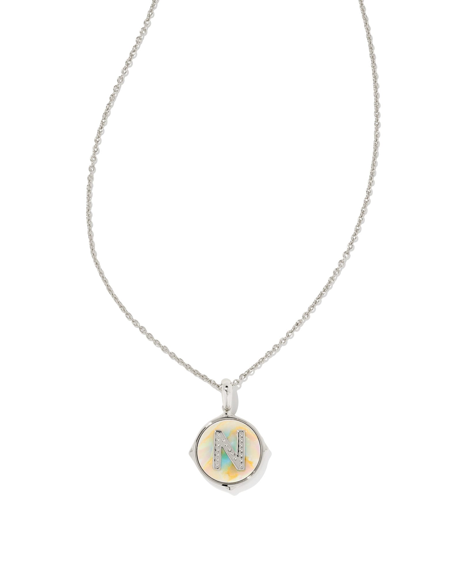 letter-n-silver-disc-reversible-pendant-necklace-in-iridescent-abalone-swarovski