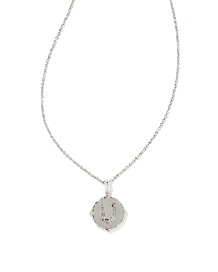 letter-u-silver-disc-reversible-pendant-necklace-in-iridescent-abalone-swarovski