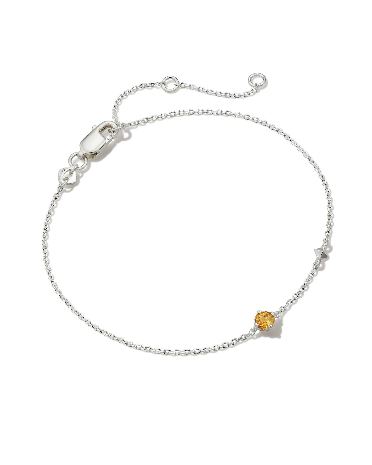maisie-sterling-silver-delicate-chain-bracelet-in-orange-swarovski