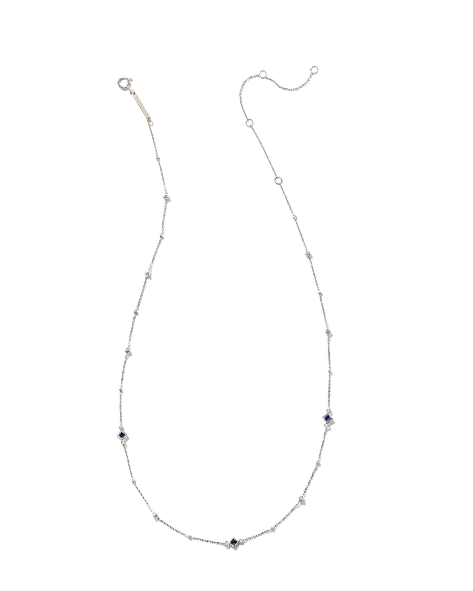 michelle-14k-white-gold-strand-necklace-in-blue-swarovski