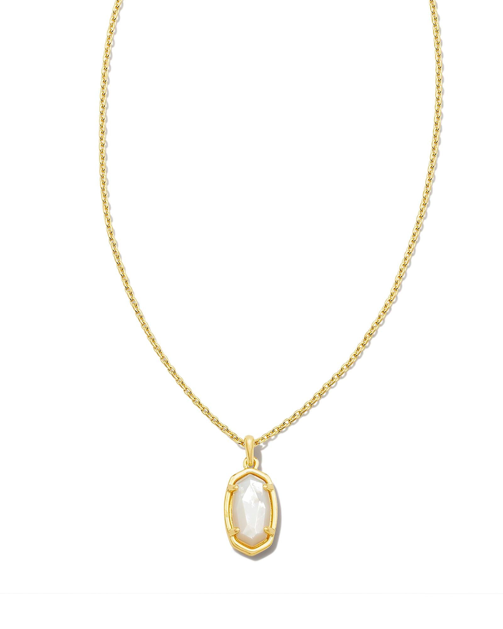 mommy-and-me-18k-gold-vermeil-youth-stone-fern-short-pendant-necklace-in-ivory-mother-of-pearl-swarovski