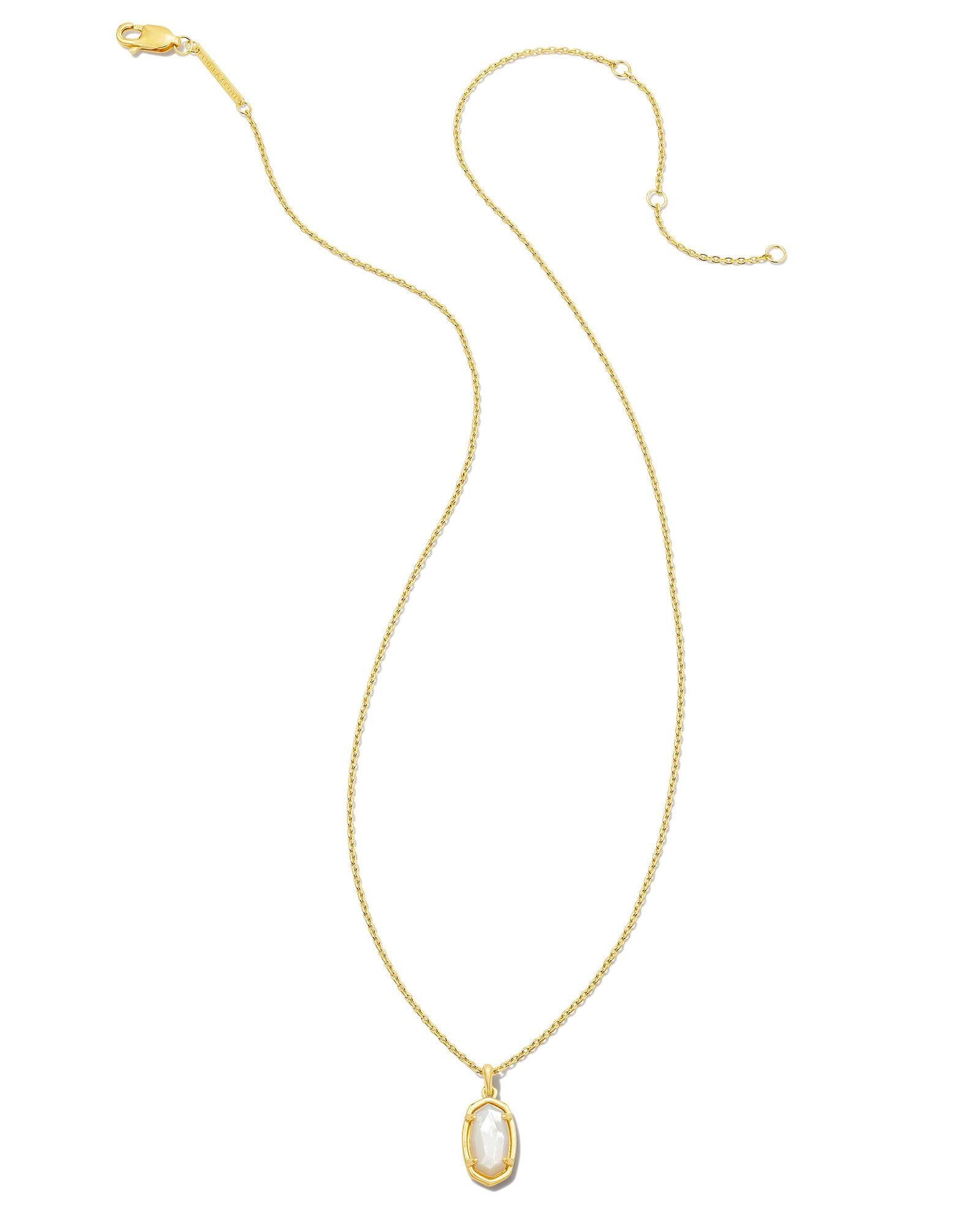 mommy-and-me-18k-gold-vermeil-youth-stone-fern-short-pendant-necklace-in-ivory-mother-of-pearl-swarovski