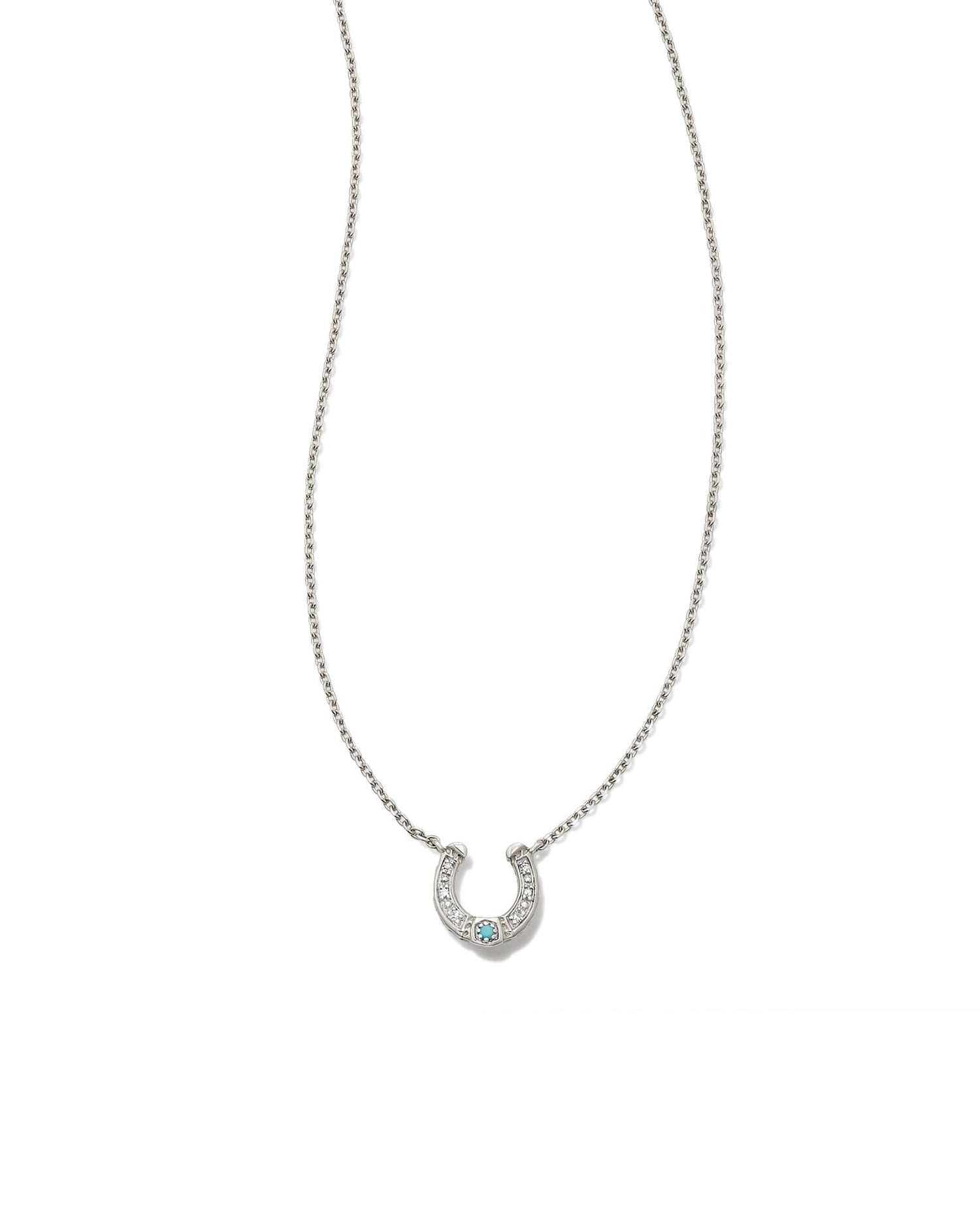 noble-14k-white-gold-horseshoe-short-pendant-necklace-in-turquoise-swarovski
