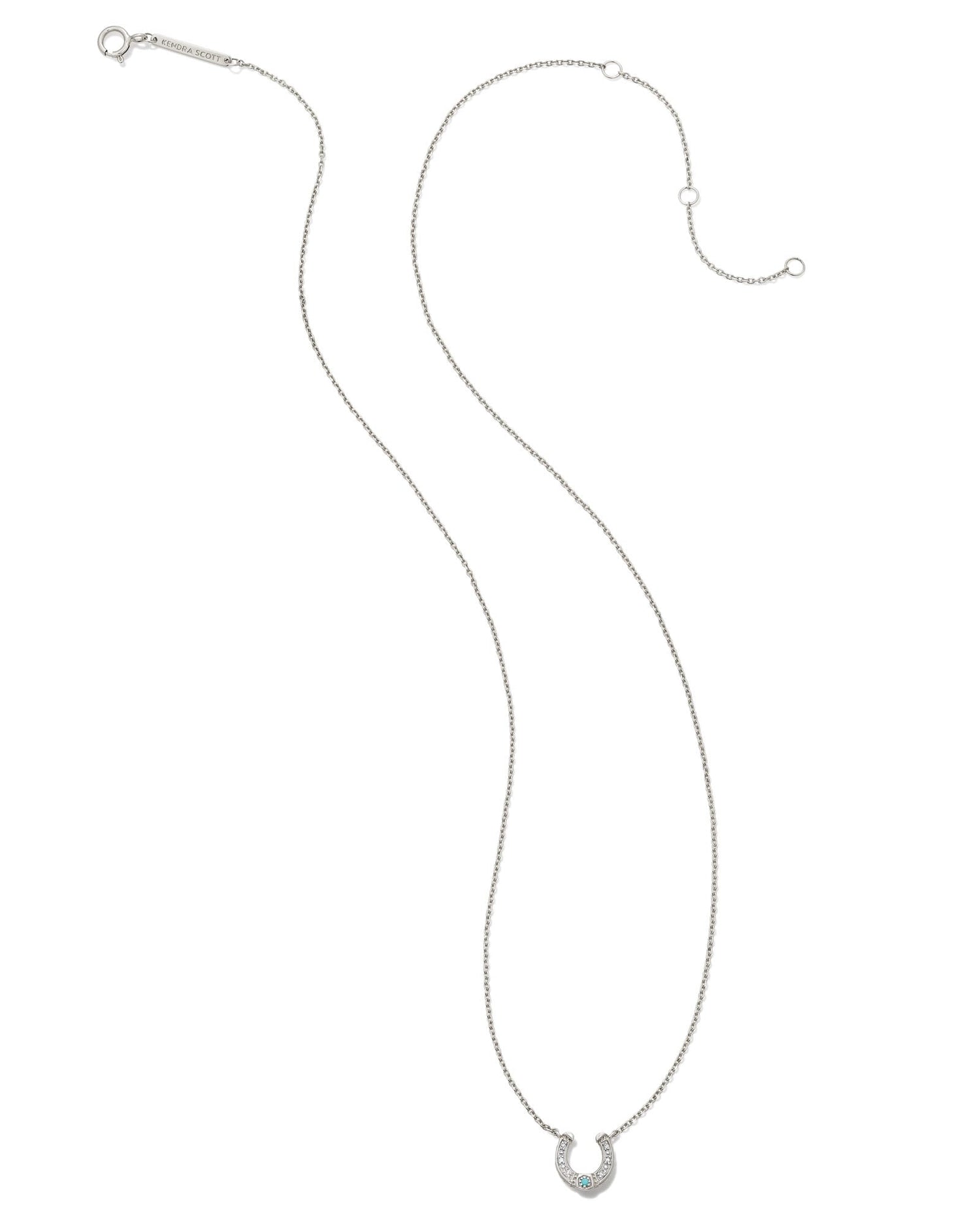 noble-14k-white-gold-horseshoe-short-pendant-necklace-in-turquoise-swarovski