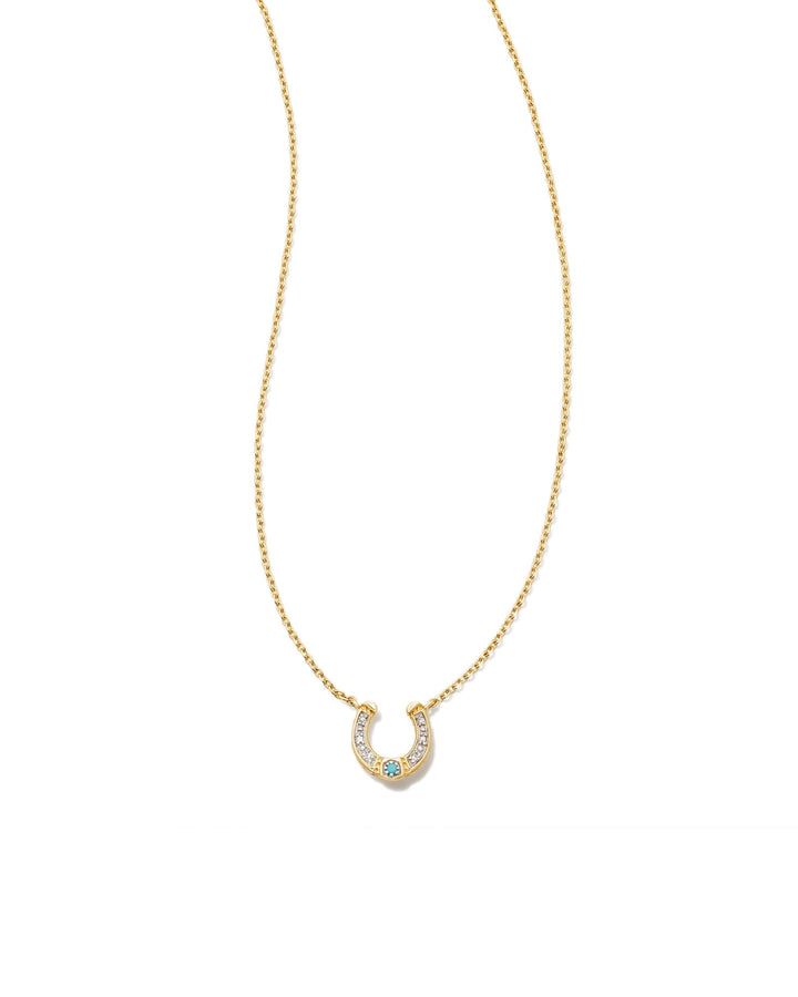 noble-14k-yellow-gold-horseshoe-short-pendant-necklace-in-turquoise-swarovski
