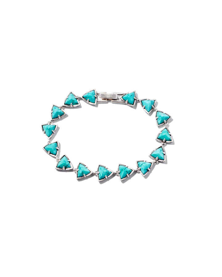 robby-vintage-silver-link-and-chain-bracelet-in-variegated-turquoise-magnesite-swarovski
