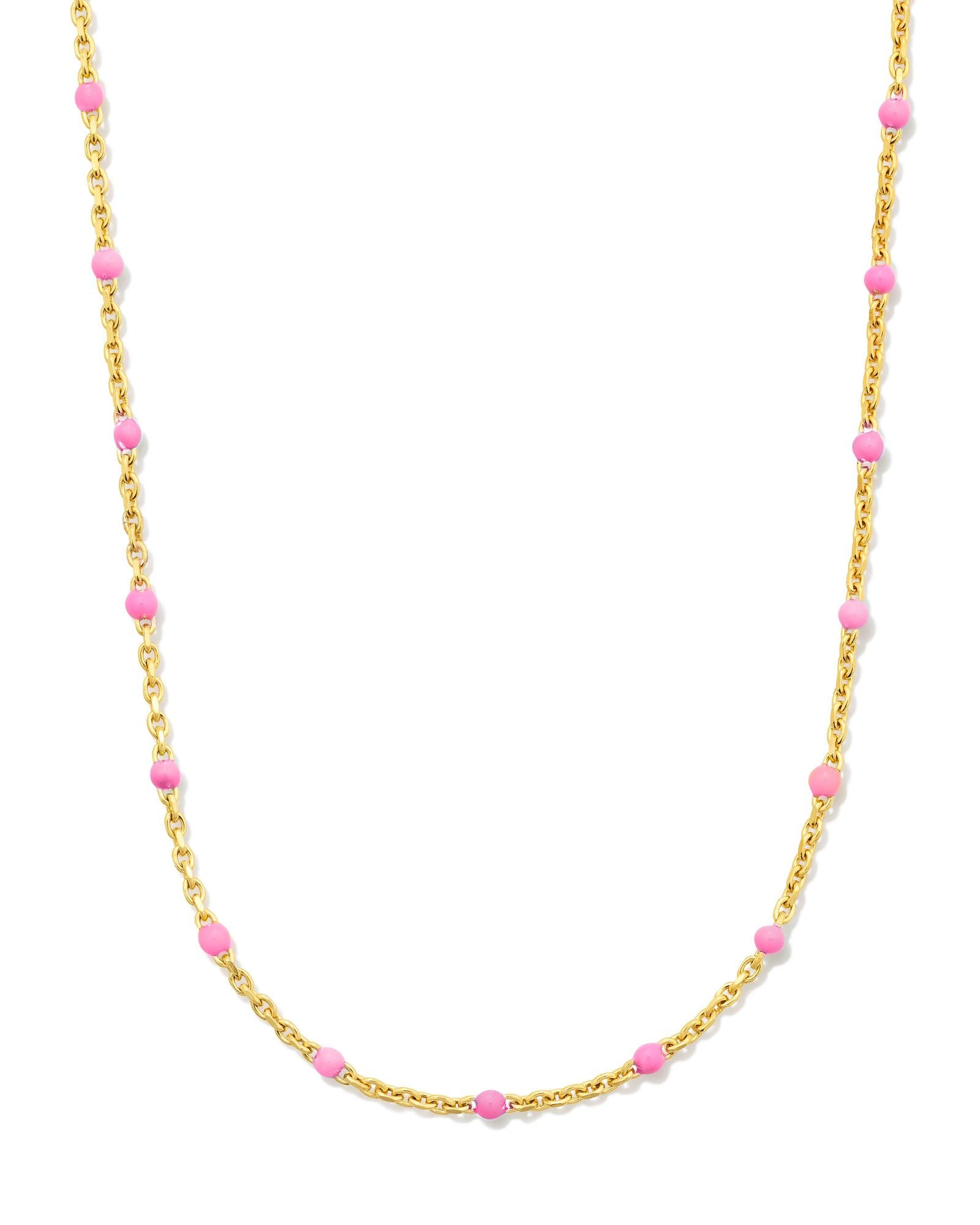 pink-enamel-18k-gold-vermeil-satellite-chain-necklace-swarovski