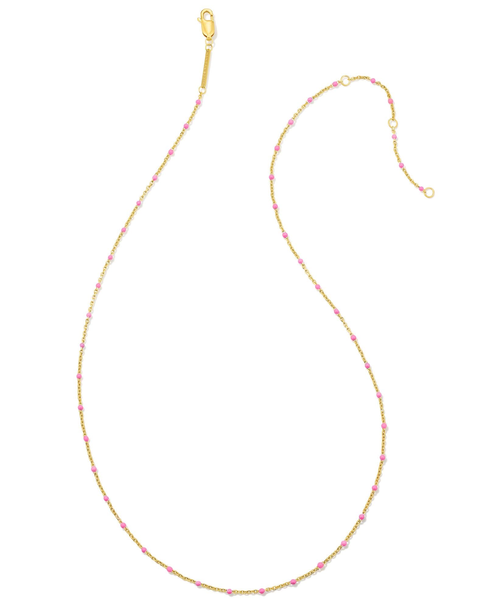 pink-enamel-18k-gold-vermeil-satellite-chain-necklace-swarovski
