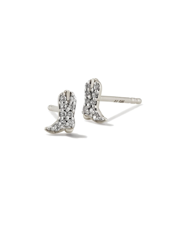 tiny-cowboy-boot-14k-white-gold-stud-earrings-in-white-diamond-swarovski