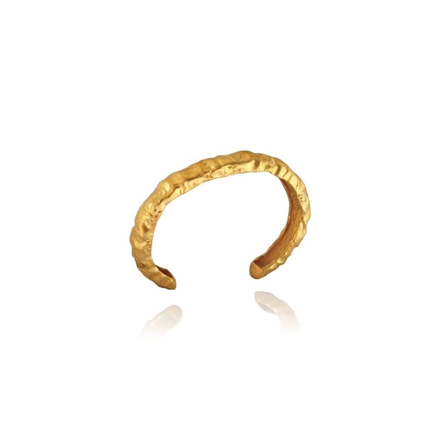 Kety Amorphous Thick Matte Gold Bracelet