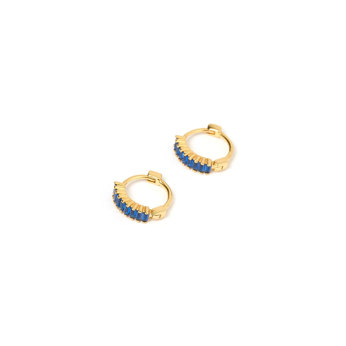Khloe Gold Earrings Sapphire