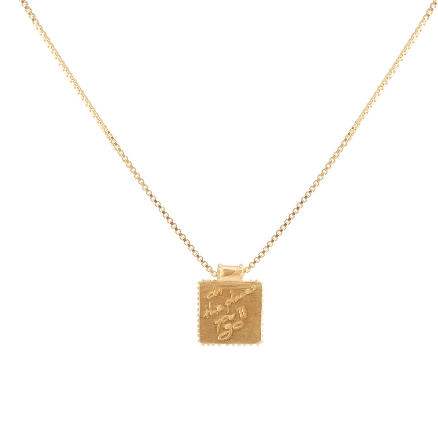 Kids Voyager Palm Necklace - Gold Vermeil