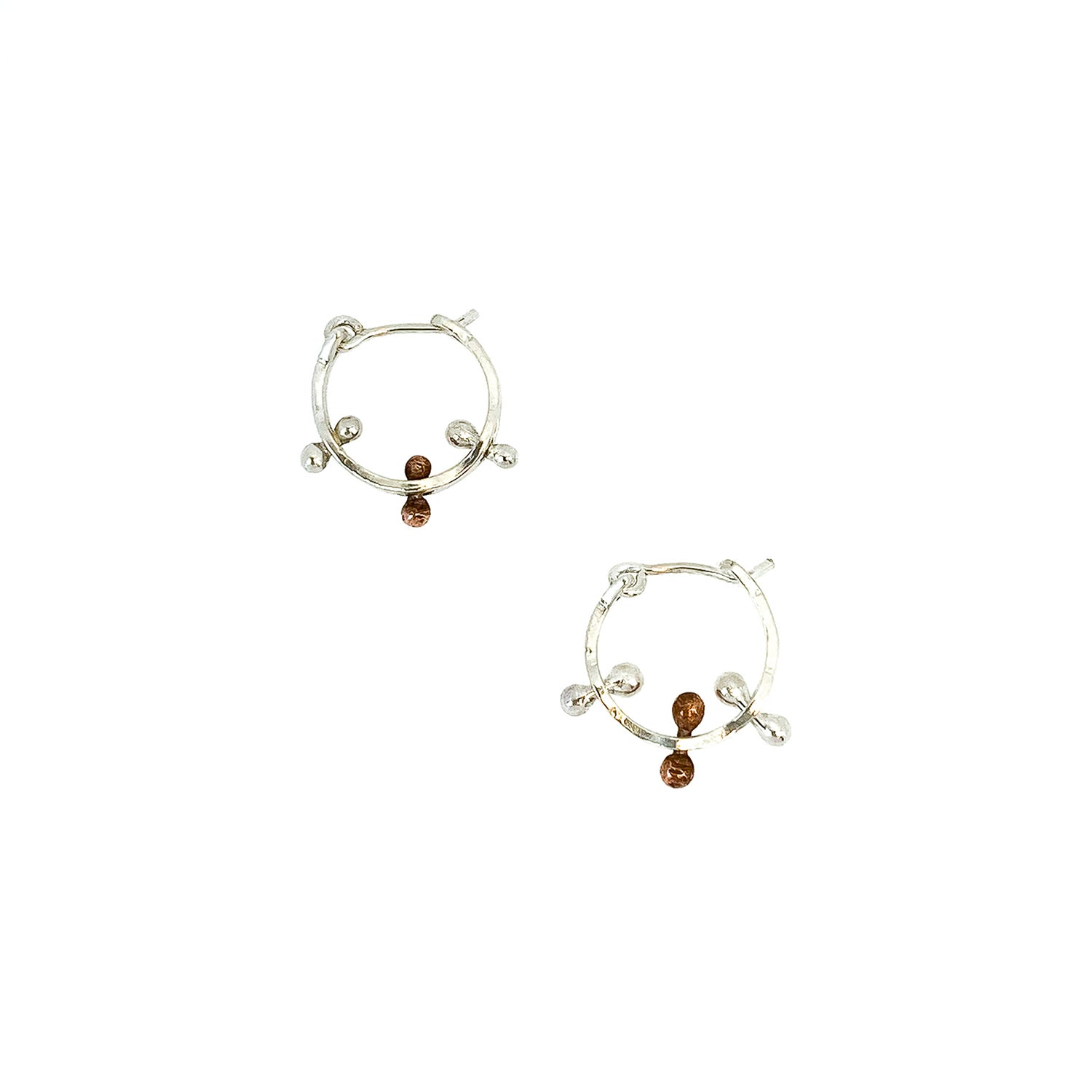 Kinetic Spike Hoop Earrings | Sterling Silver