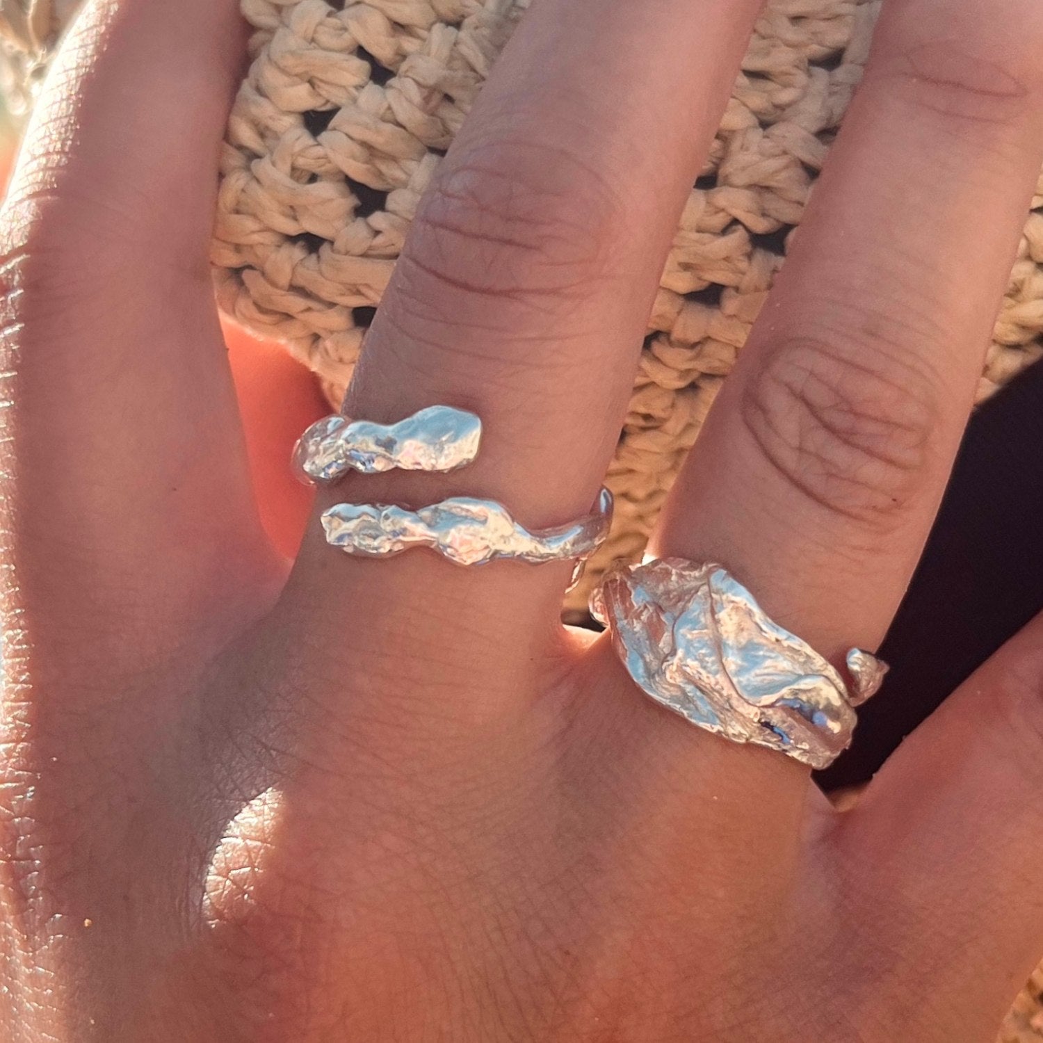 Kinsey Adjustable Ring – Silver