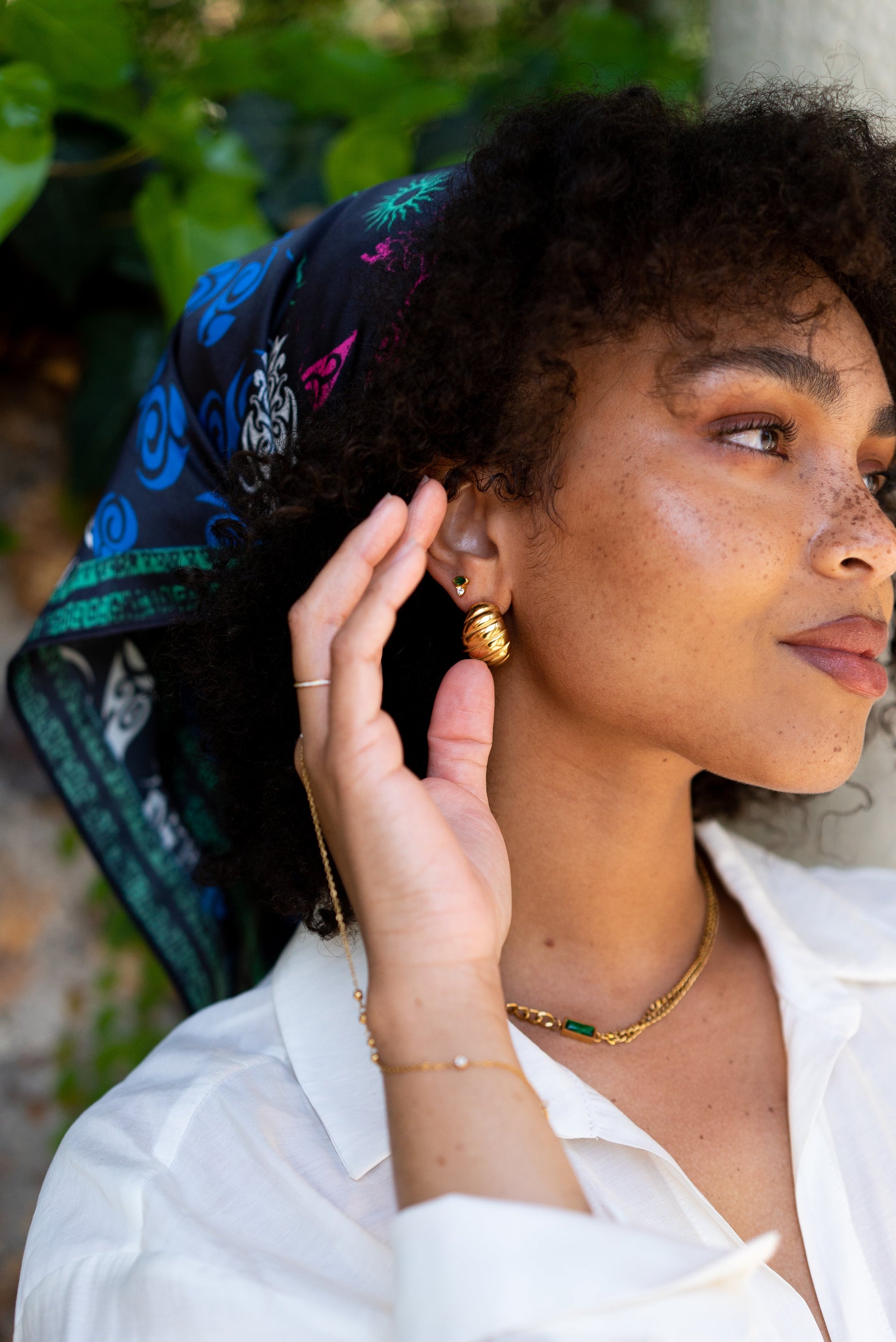 Tainted Hoop Earrings