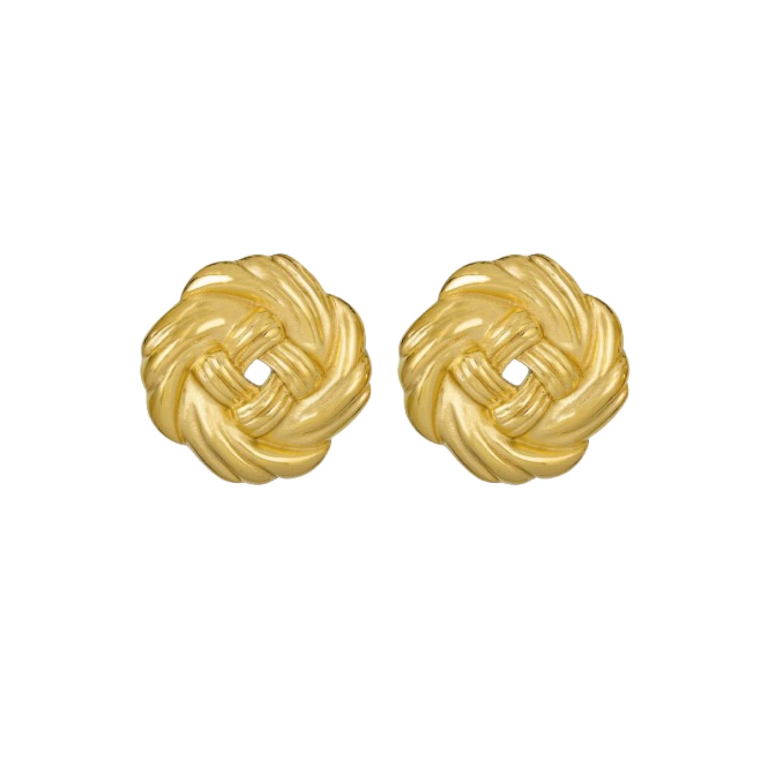 Knot Earrings In Gold