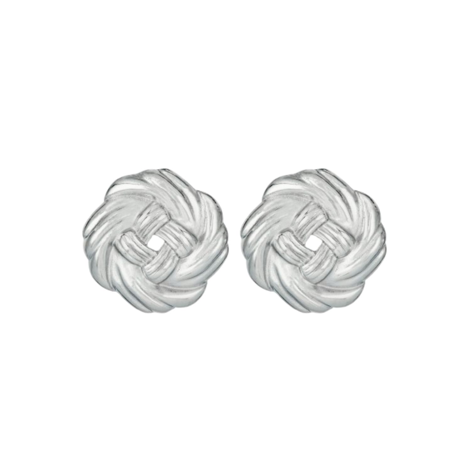 Knot Earrings In Silver